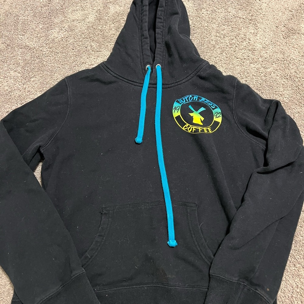 Dutch bros black hoodie size large